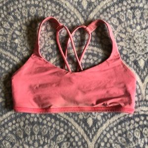Lululemon Pink Sports Bra Sz 4